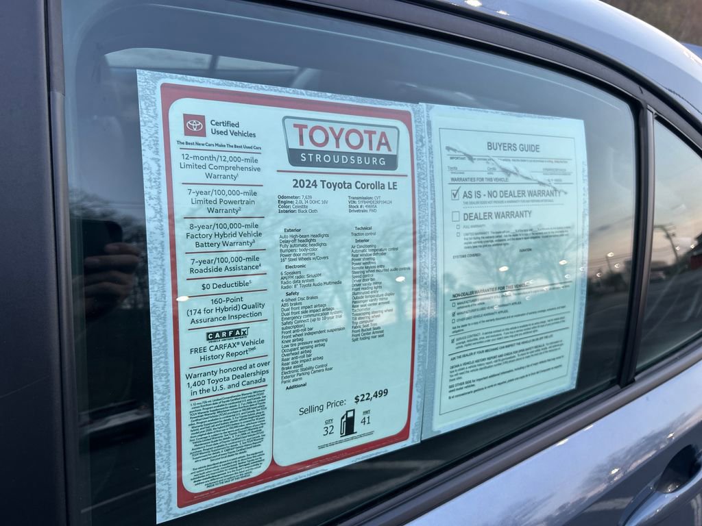 Certified 2024 Toyota Corolla LE image 26