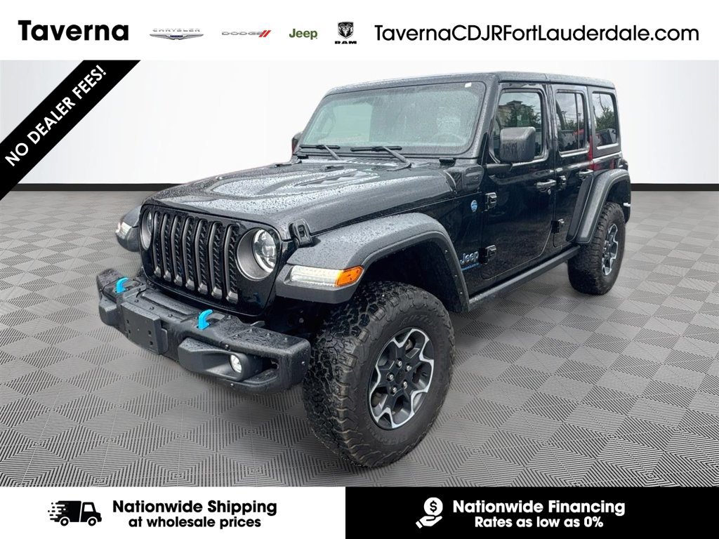 Used 2023 Jeep Wrangler Unlimited Rubicon 4xe w/ Steel Bumper Group
