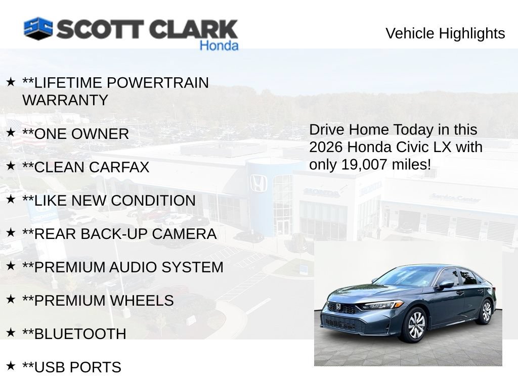 Used 2026 Honda Civic LX image 11