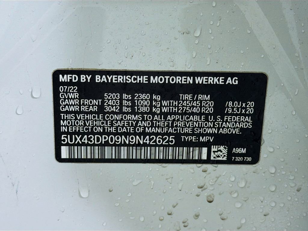 Used 2022 BMW X3 sDrive30i w/ M Sport Package 2 image 34