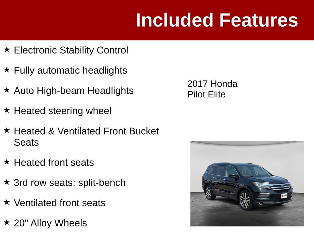 Used 2017 Honda Pilot Elite image 4