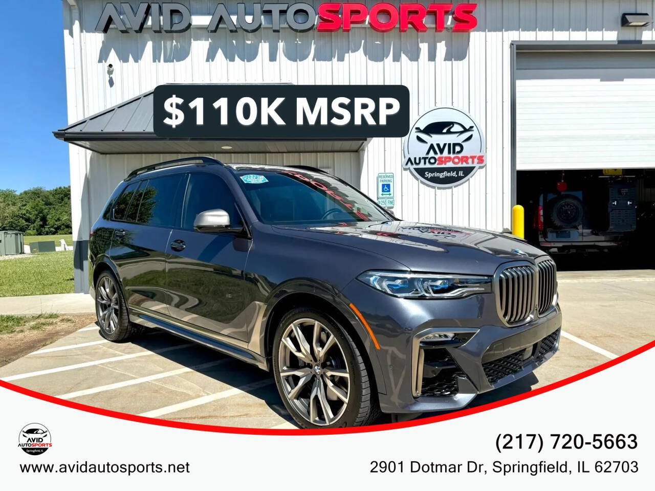 Used 2021 BMW X7 M50i w/ Dynamic Handling Package AWD/4WD image 1