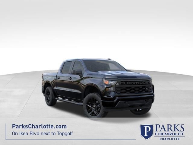 New 2026 Chevrolet Silverado 1500 Custom w/ Turbomax Blackout Package AWD/4WD video 1