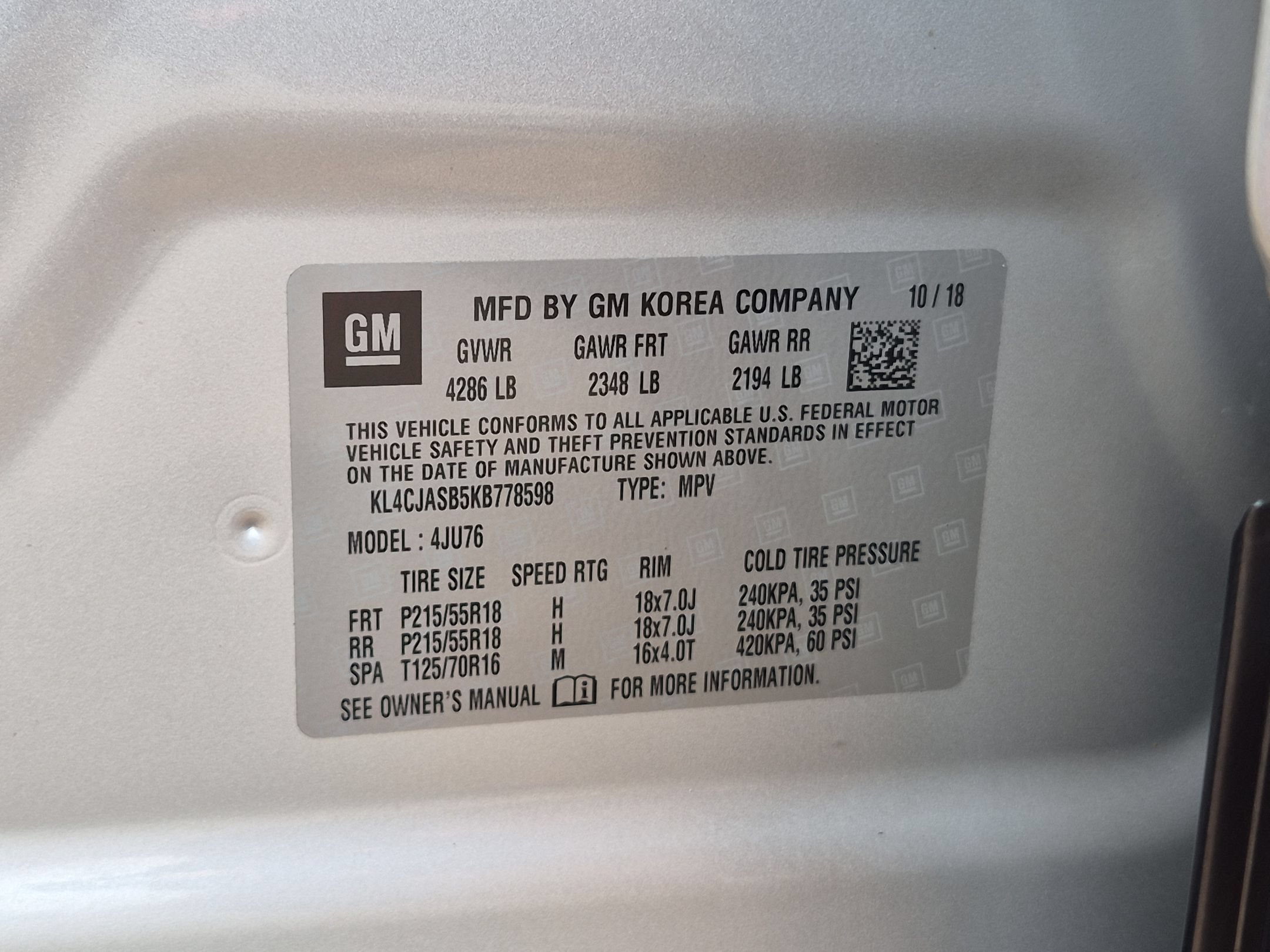 Certified 2019 Buick Encore Preferred w/ Safety Package FWD image 31