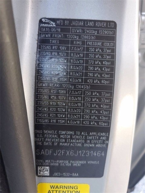 Used 2018 Jaguar E-PACE S image 33