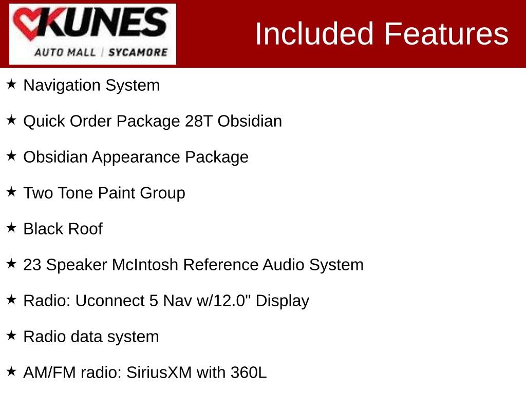 Used 2024 Jeep Grand Wagoneer L Series II w/ Quick Order Packagew 28T AWD/4WD image 2