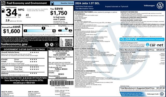 Used 2024 Volkswagen Jetta SEL FWD image 4
