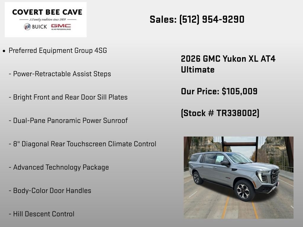 New 2026 GMC Yukon XL AT4 Ultimate AWD/4WD image 12