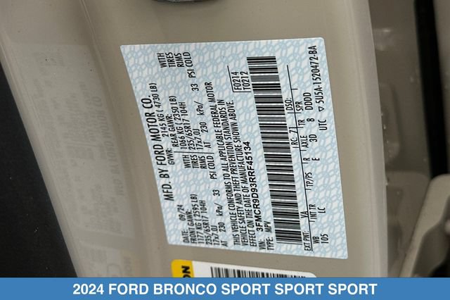 Used 2024 Ford Bronco Sport Badlands AWD/4WD image 32