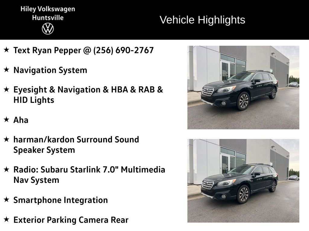 Used 2017 Subaru Outback 2.5i Limited AWD/4WD image 6