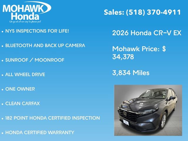 Certified 2026 Honda CR-V EX image 8