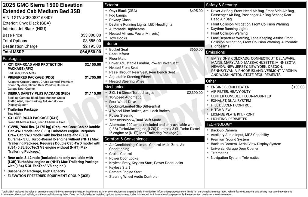 New 2025 GMC Sierra 1500 Elevation image 10