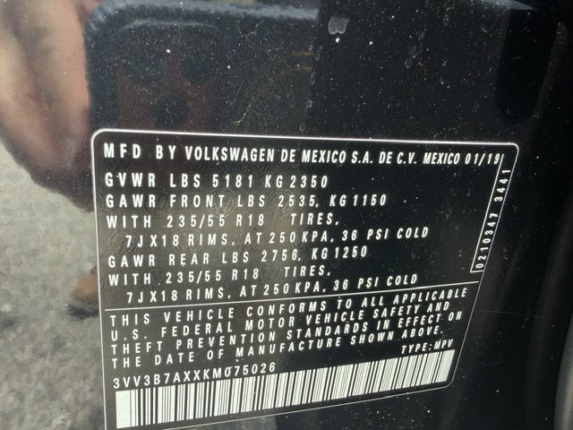 Used 2019 Volkswagen Tiguan SEL FWD image 20