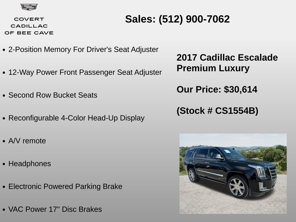 Used 2017 Cadillac Escalade Premium Luxury RWD image 36