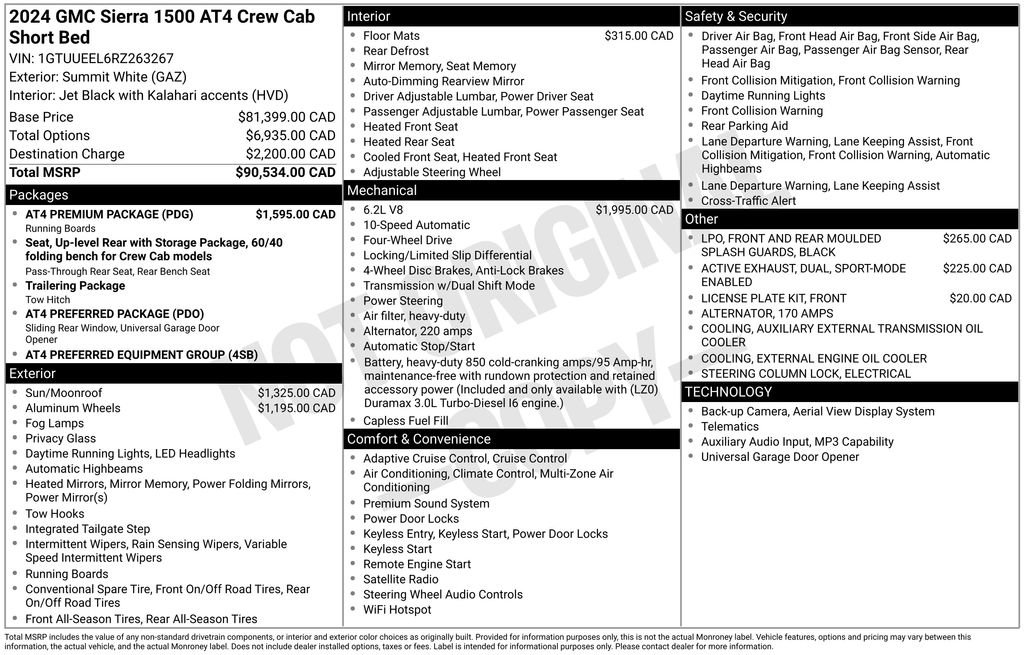 Used 2024 GMC Sierra 1500 AT4 w/ AT4 Premium Package AWD/4WD image 4