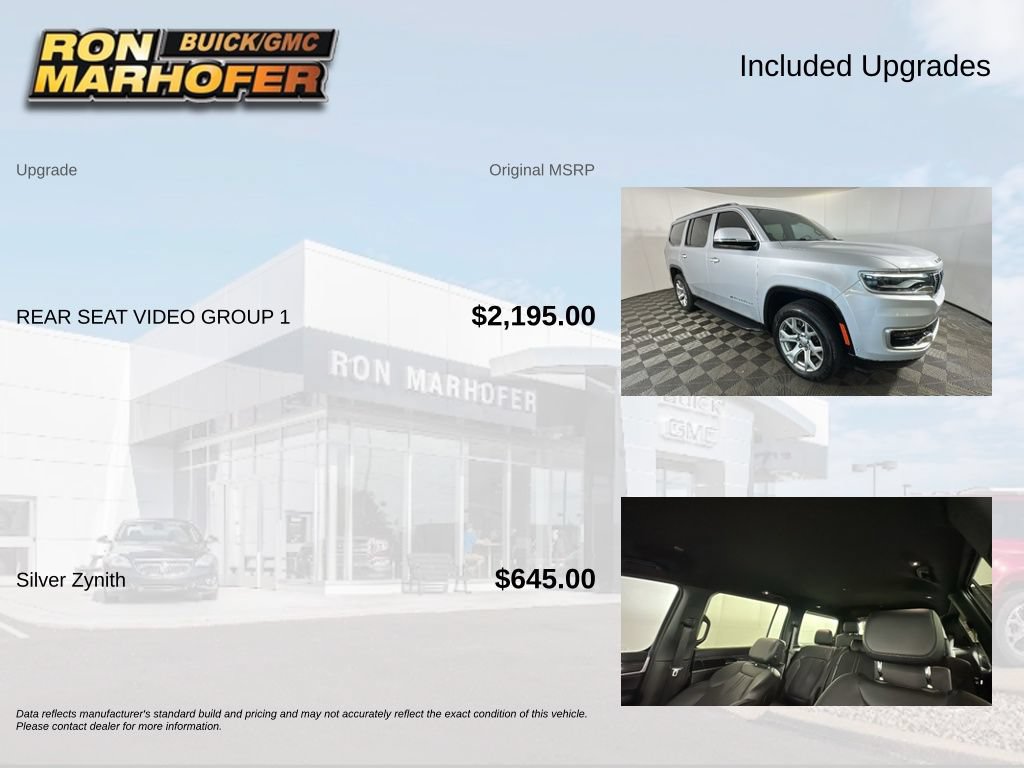 Used 2022 Jeep Wagoneer Series II w/ Rear Seat Video Group 1 RWD image 6