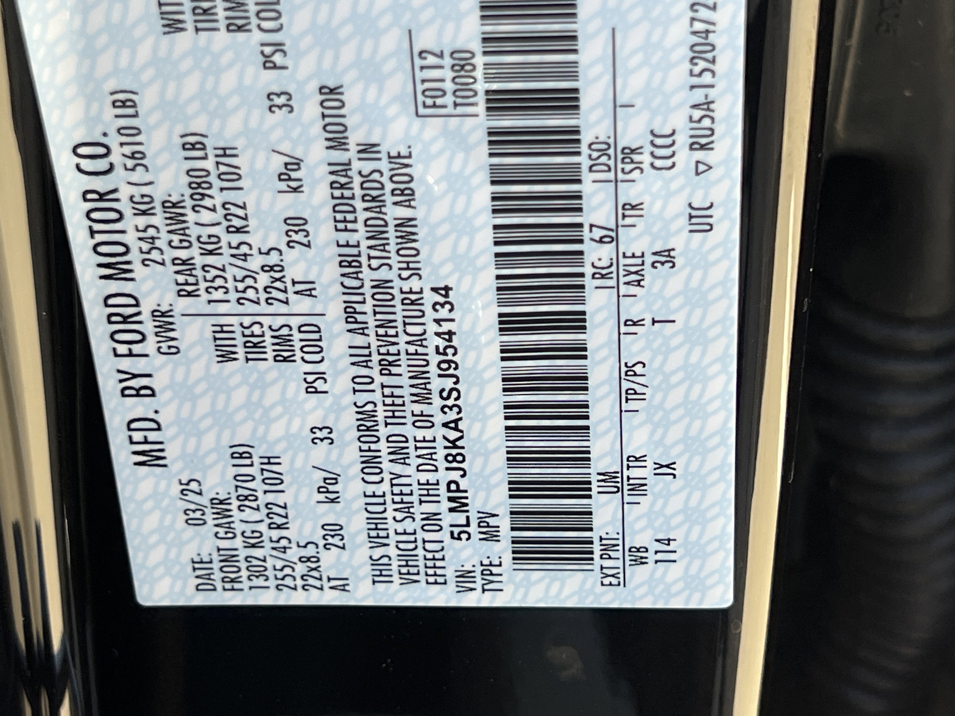 New 2025 Lincoln Nautilus Reserve w/ Jet Appearance Package image 34