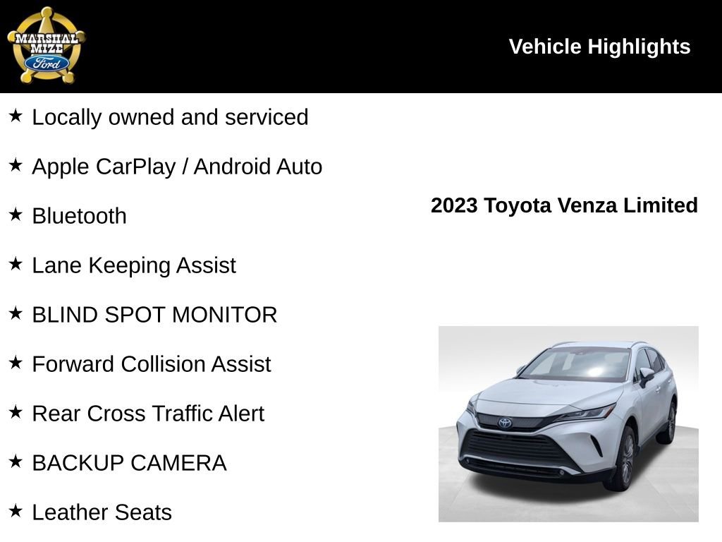 Used 2023 Toyota Venza Limited AWD/4WD image 2