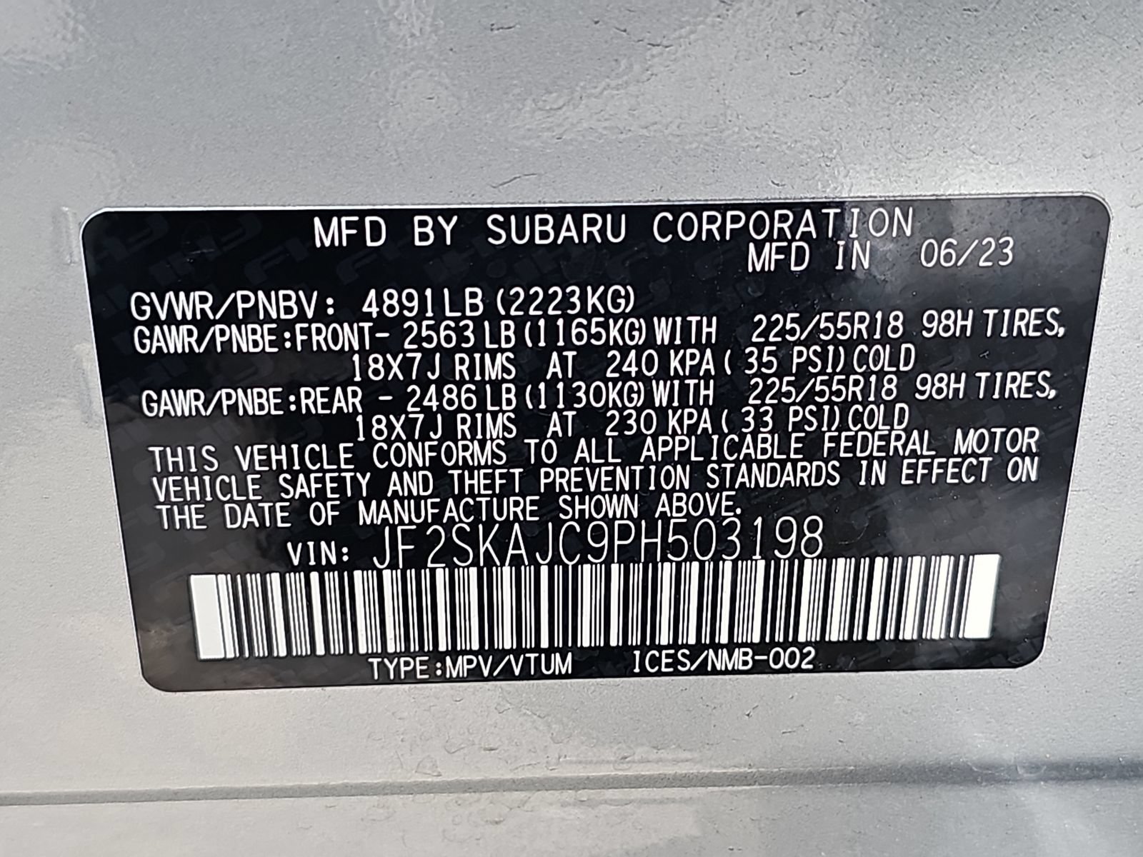 Certified 2023 Subaru Forester Sport AWD/4WD image 16