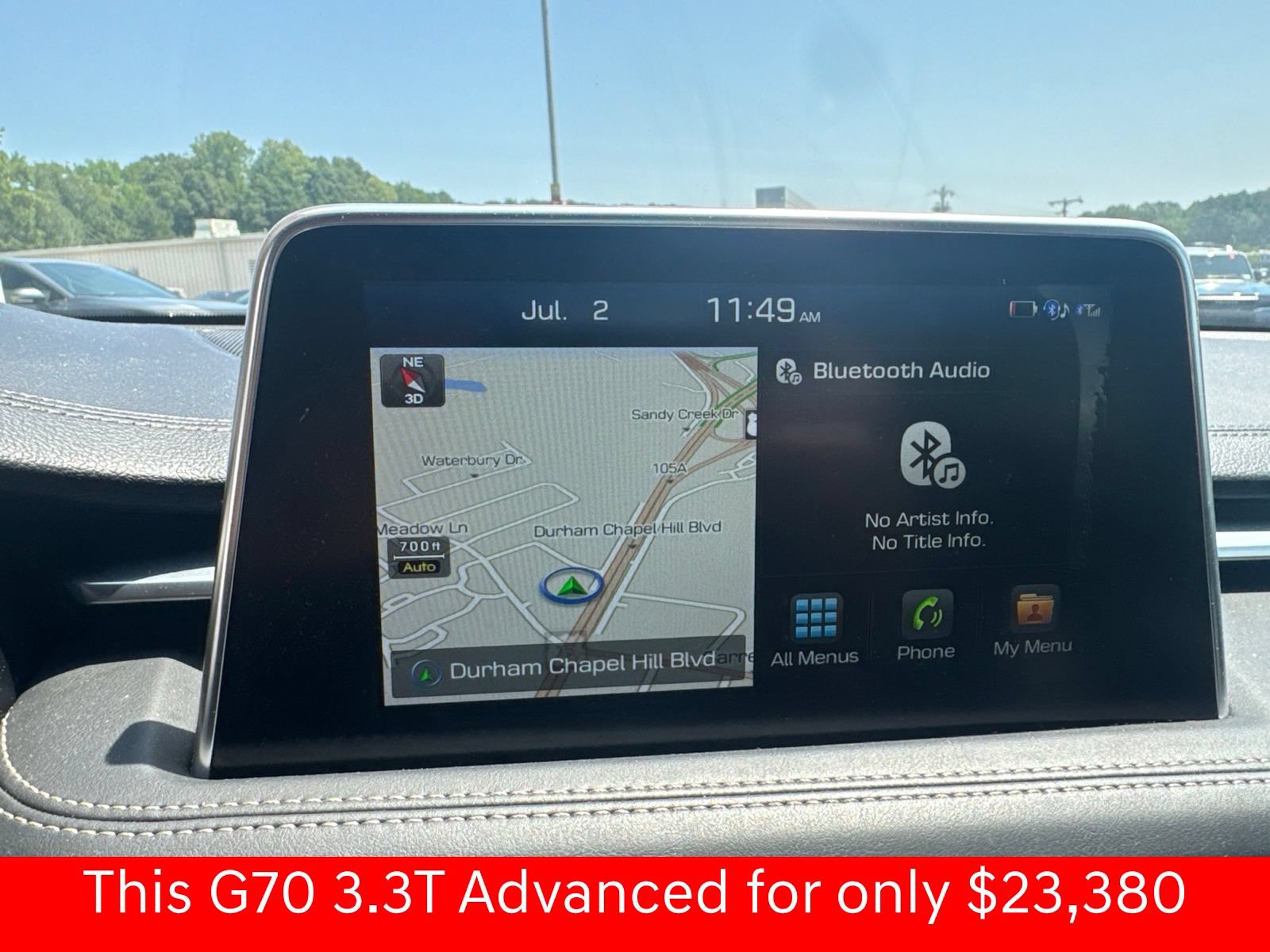 Used 2019 Genesis G70 3.3T Advanced w/ Sport Package RWD image 16