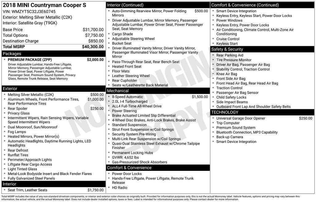 Used 2018 MINI Cooper Countryman S image 3