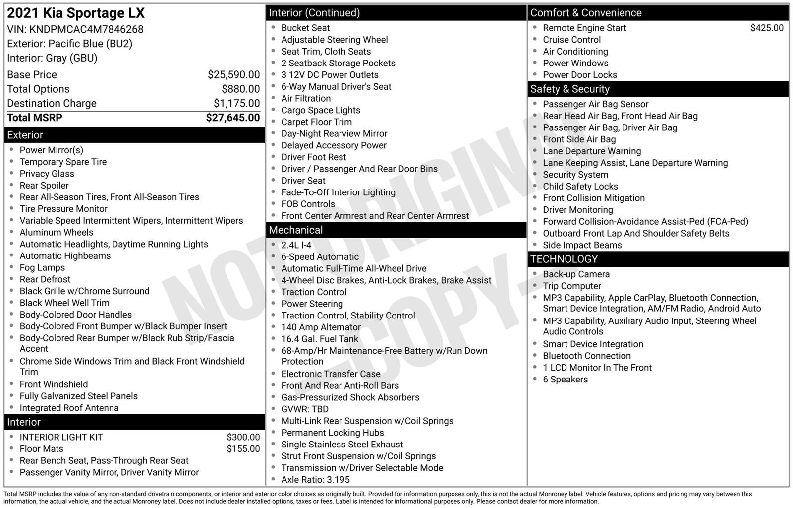 Used 2021 Kia Sportage LX image 3