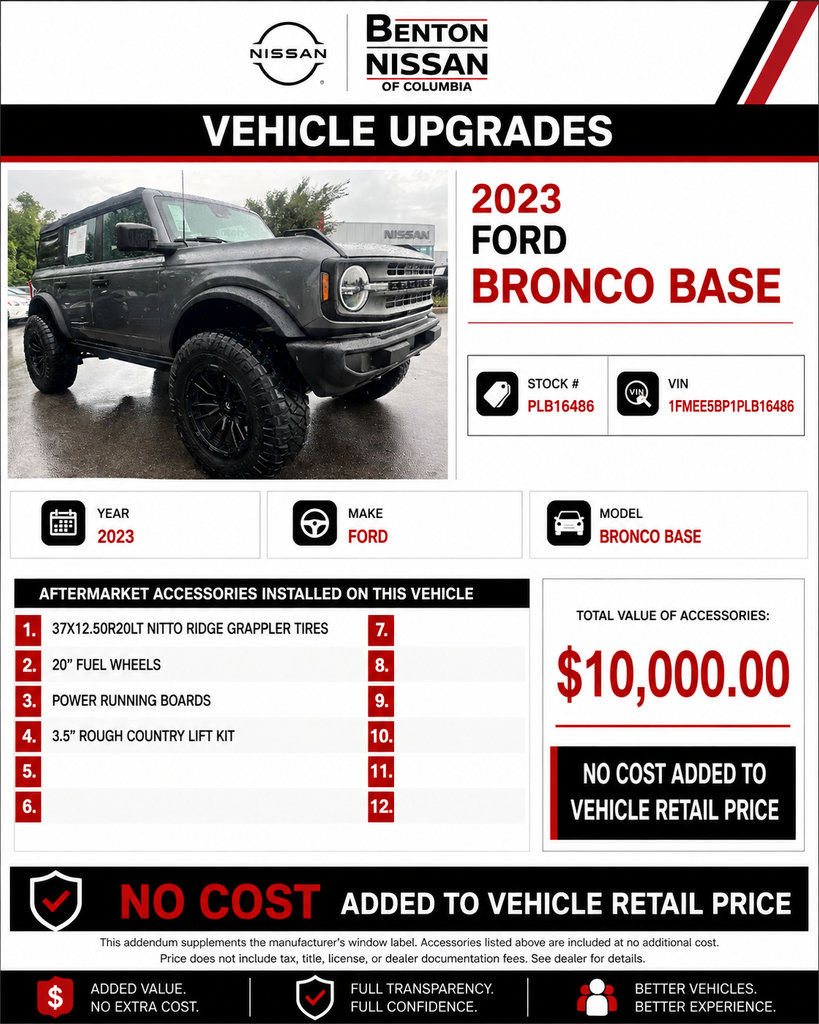 Used 2023 Ford Bronco 4-Door AWD/4WD image 2