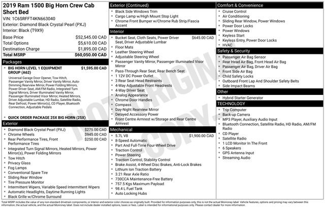 Used 2019 RAM 1500 Big Horn AWD/4WD image 30