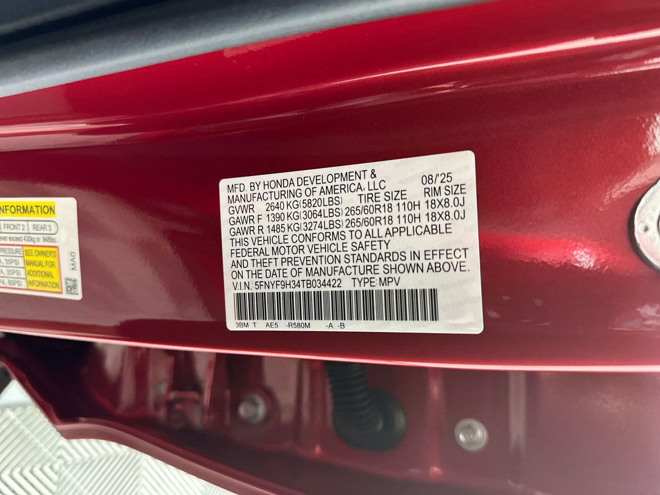 New 2026 Honda Passport RTL image 17