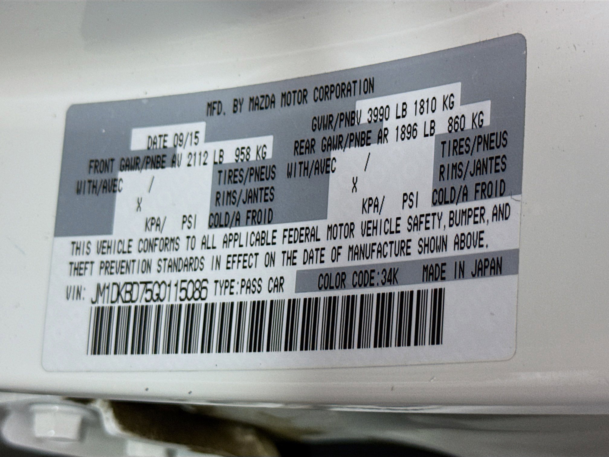 Used 2016 MAZDA CX-3 Grand Touring image 40