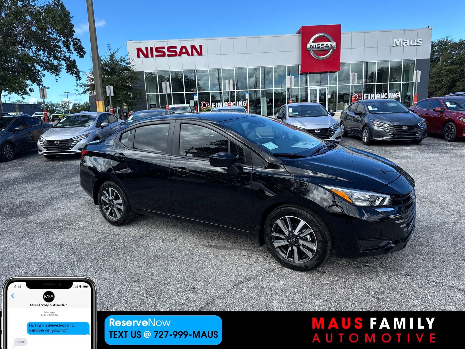 New 2025 Nissan Versa SV w/ Trunk Package