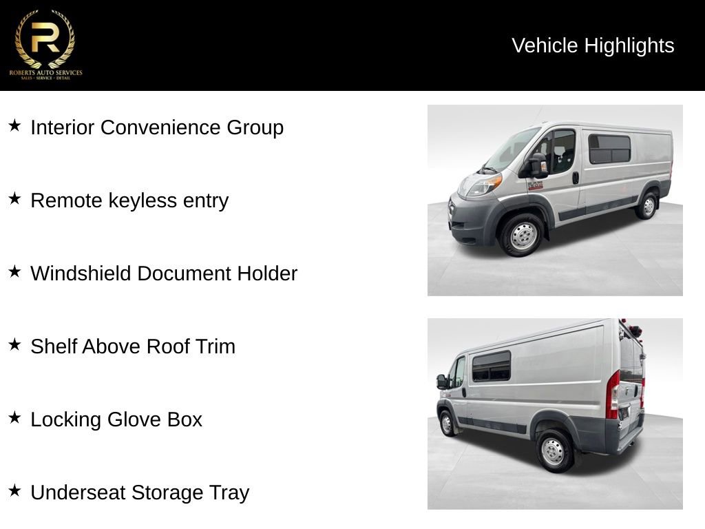 Used 2016 RAM ProMaster 1500 w/ Interior Convenience Group image 9