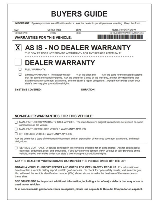 Used 2022 GMC Sierra 1500 Elevation image 30