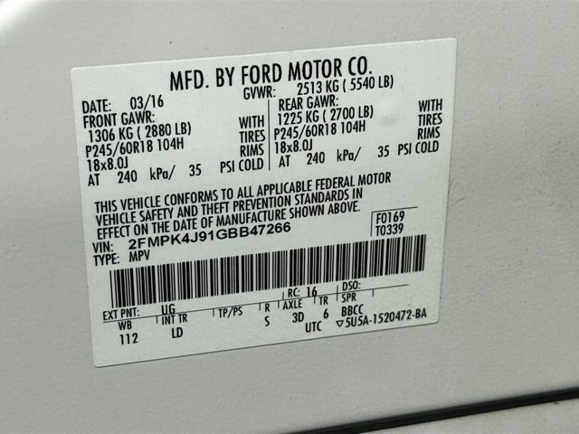 Used 2016 Ford Edge SEL w/ Equipment Group 201A AWD/4WD image 38