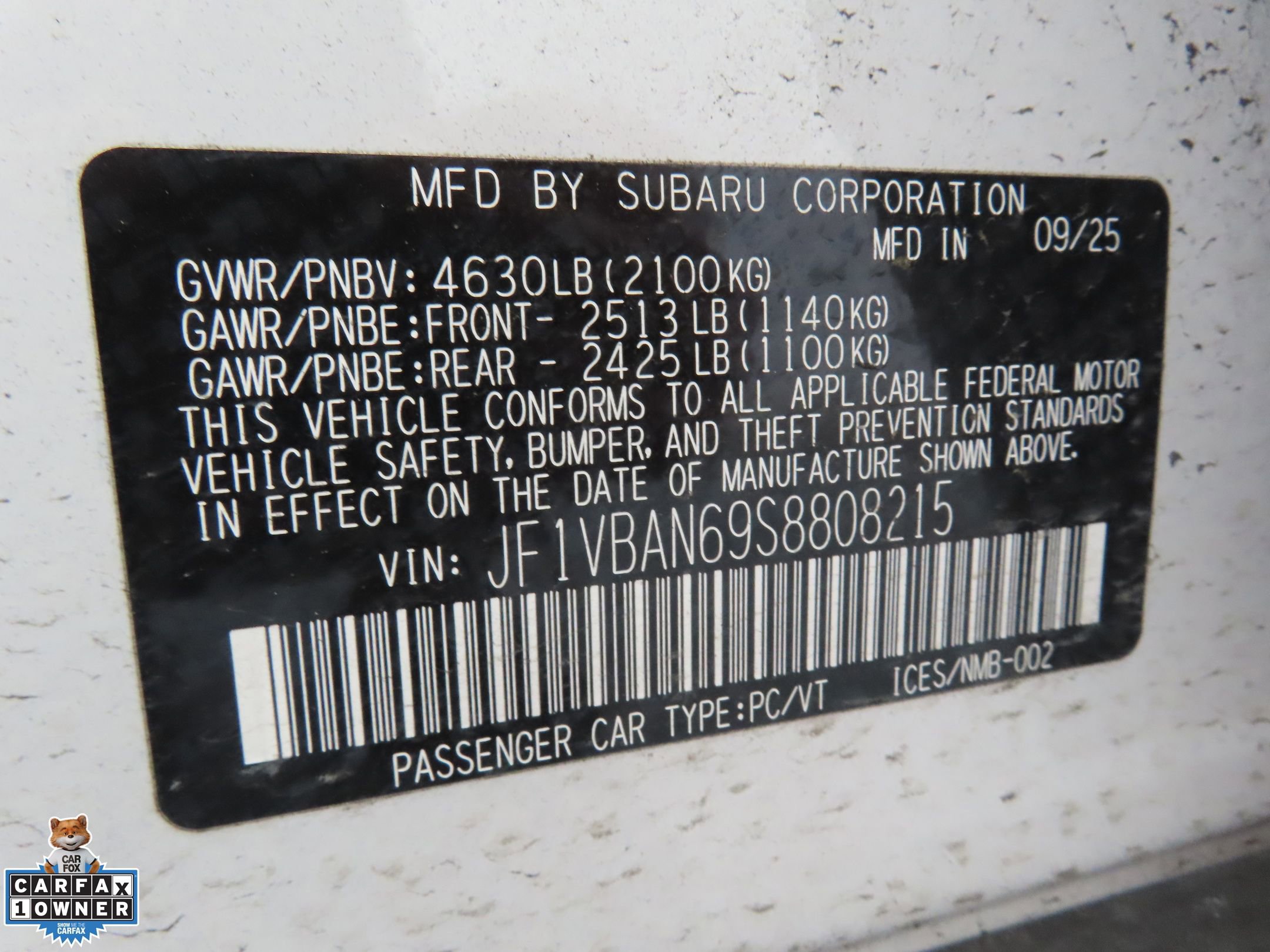 Certified 2025 Subaru WRX Limited AWD/4WD image 29