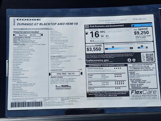 New 2026 Dodge Durango GT AWD/4WD image 19