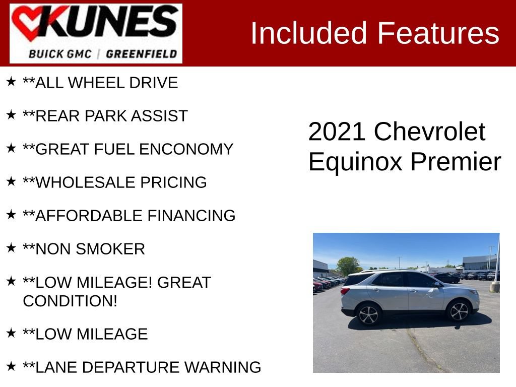 Used 2021 Chevrolet Equinox Premier AWD/4WD image 3