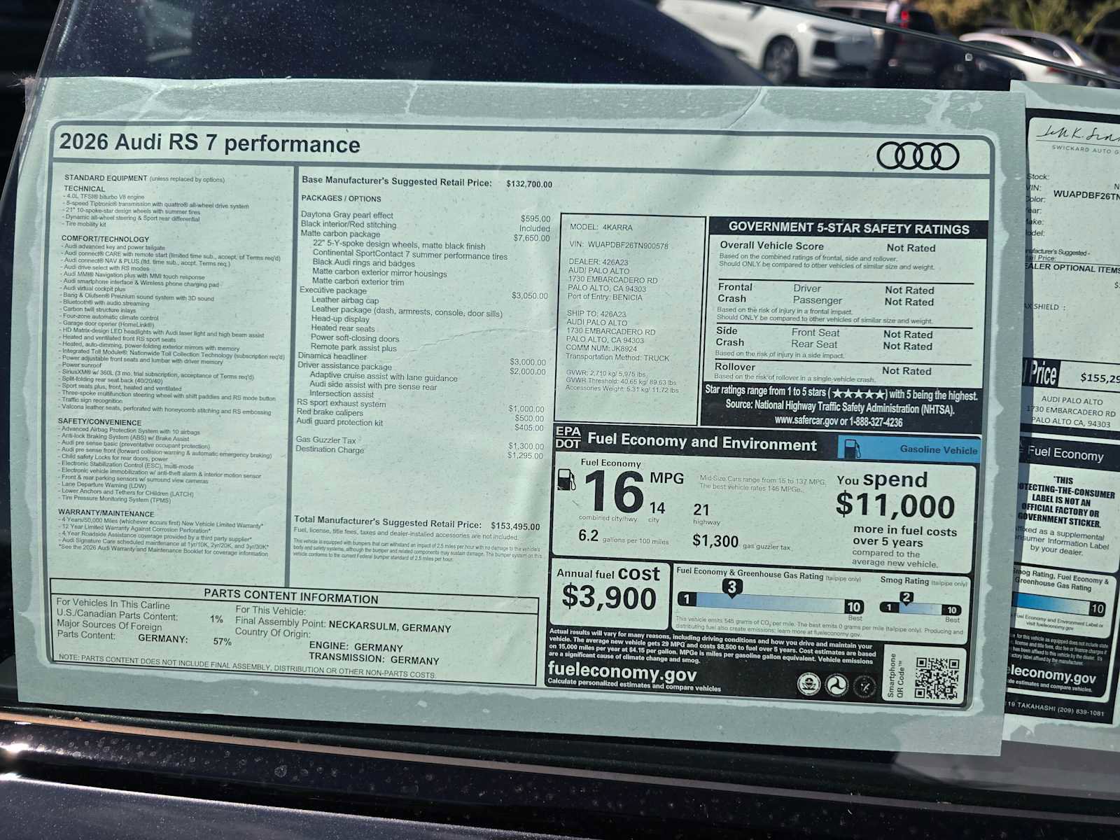 New 2026 Audi RS 7 Performance image 19