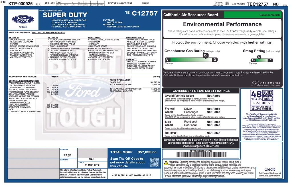 New 2026 Ford F250 XL w/ STX Appearance Package image 22