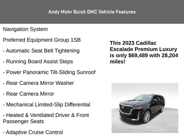 Used 2023 Cadillac Escalade Premium Luxury w/ Touring Package AWD/4WD image 11