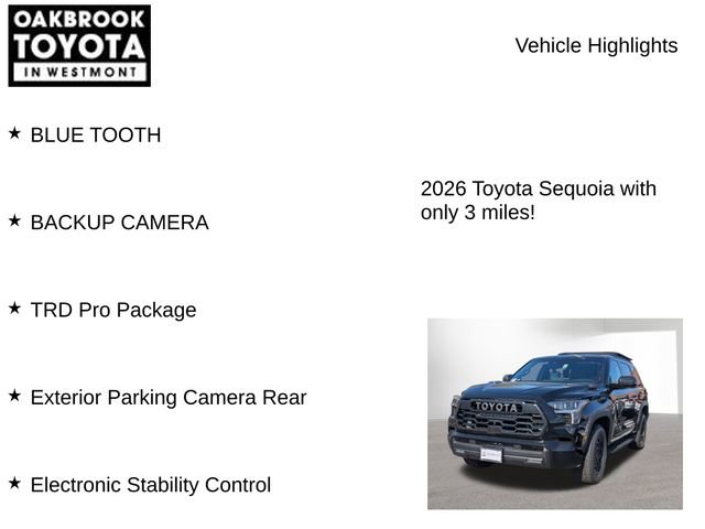 New 2026 Toyota Sequoia TRD Pro image 2