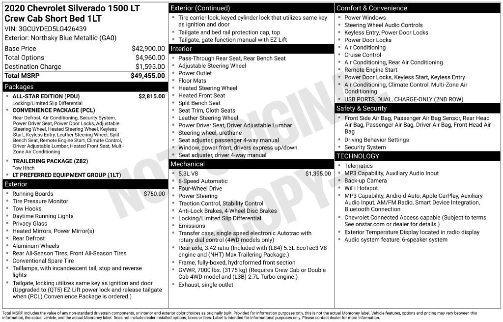 Used 2020 Chevrolet Silverado 1500 LT w/ All-Star Edition AWD/4WD image 17