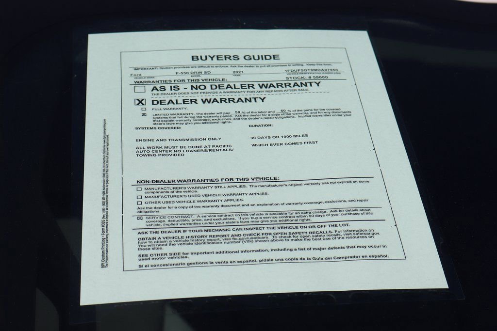 Used 2021 Ford F550 2WD Regular Cab Super Duty image 54