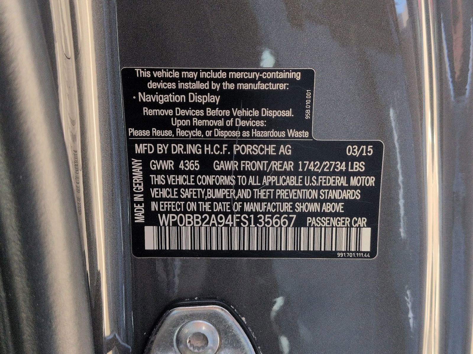 Certified 2015 Porsche 911 Targa 4S AWD/4WD image 29