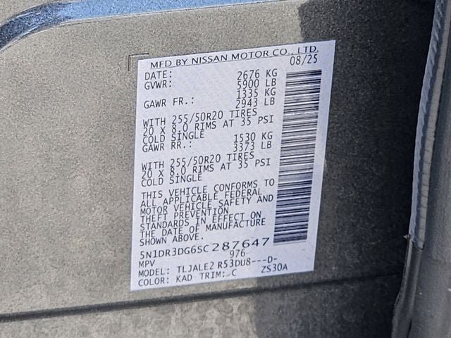Used 2025 Nissan Pathfinder Platinum w/ Cargo Package FWD image 47
