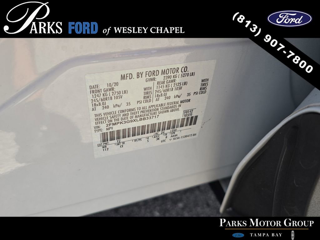 Certified 2020 Ford Edge SE w/ Cargo Accessory Package FWD image 31