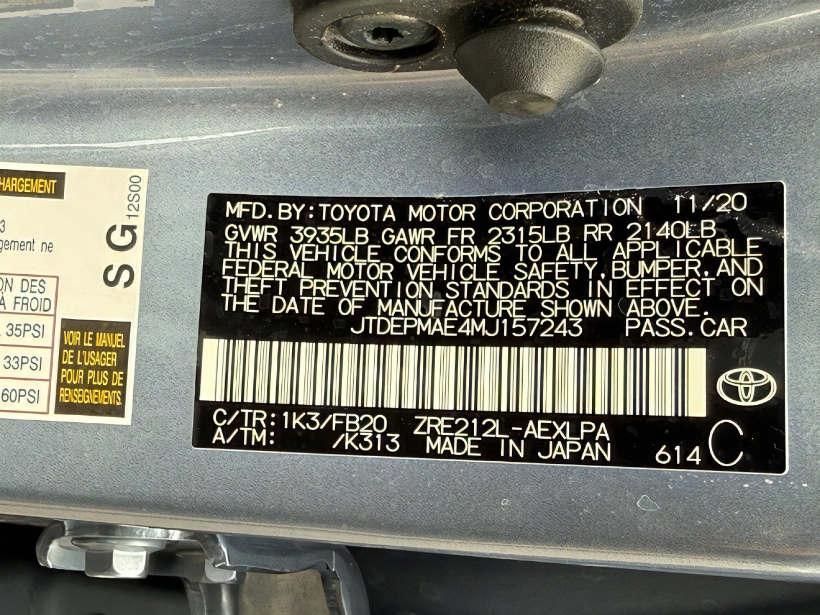 Used 2021 Toyota Corolla LE w/ Carpet Mat Package (TMS) image 31