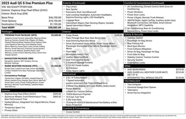 Certified 2023 Audi Q5 2.0T Premium Plus w/ Premium Plus Package image 39