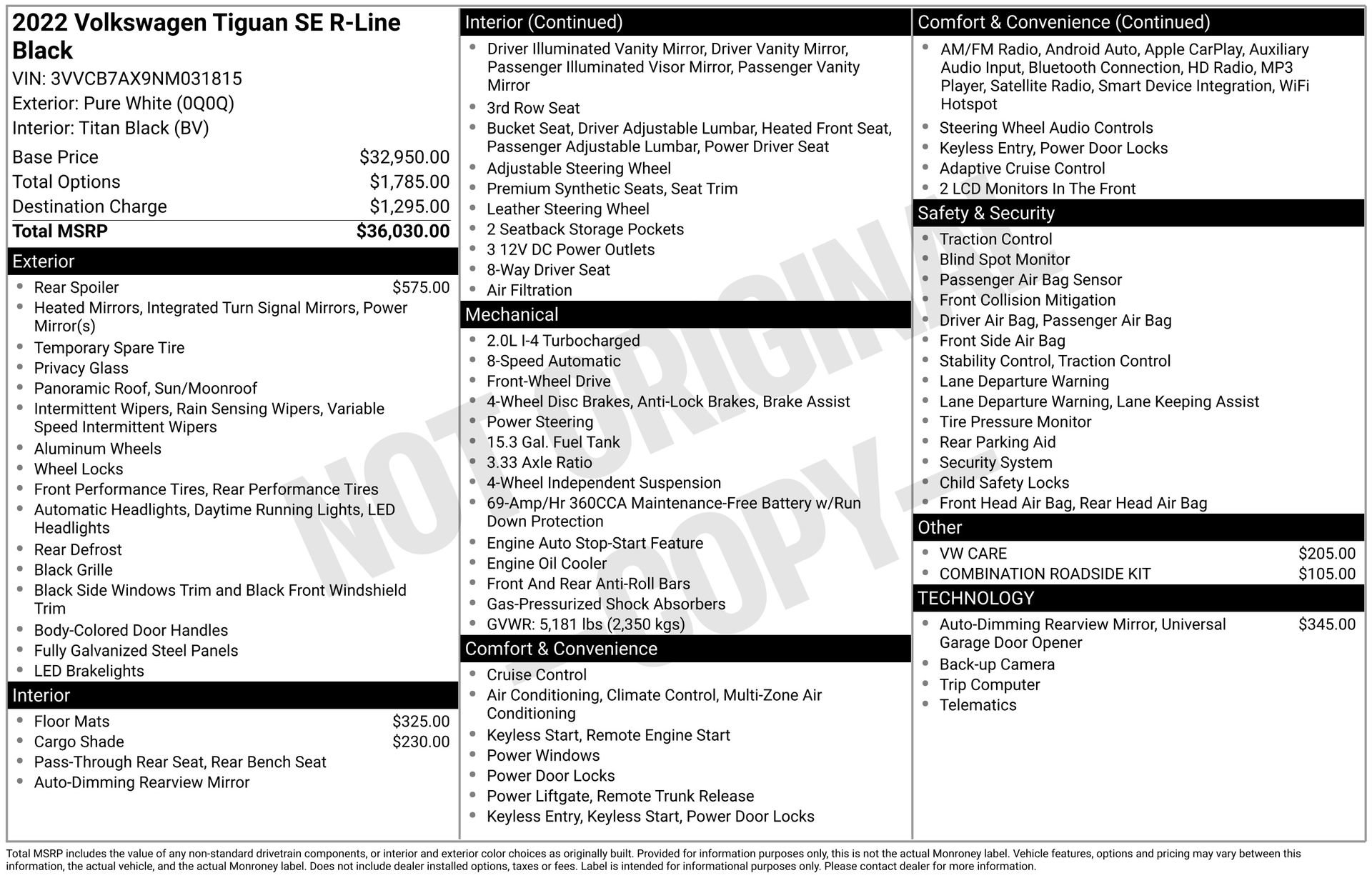 Used 2022 Volkswagen Tiguan SE R-Line image 7