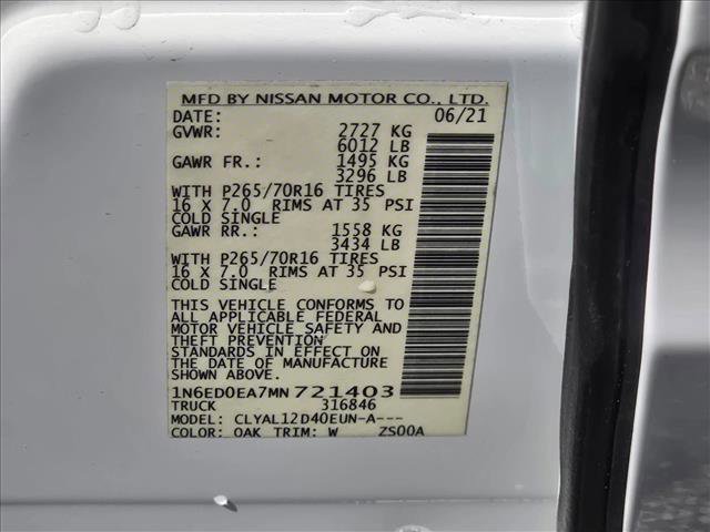 Used 2021 Nissan Frontier S image 23